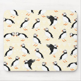 Mousepad Padrão de Pássaros Puffin
