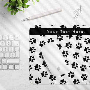 Mousepad Padrão de Patinhas, Patinhas de Cachorro, Patinhas