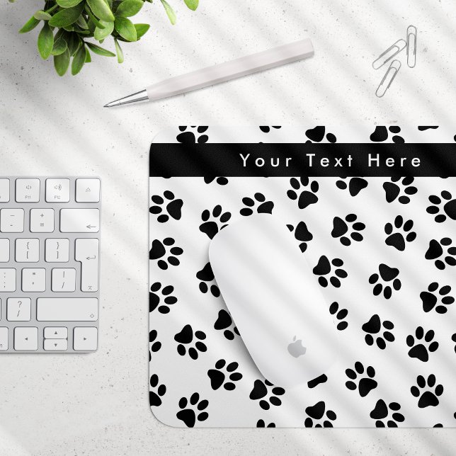 Mousepad Padrão de Patinhas, Patinhas de Cachorro, Patinhas (Criador carregado)
