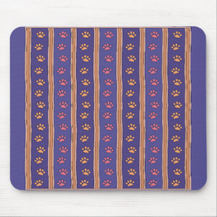 Mousepad Padrão de Pegada de Pata