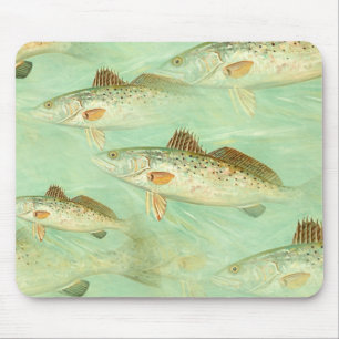 Mousepad Padrão De Peixe De Baixo