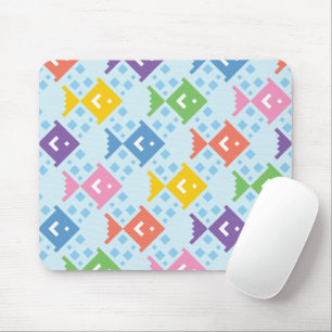 Mousepad Padrão de Peixes Coloridos no Oceano