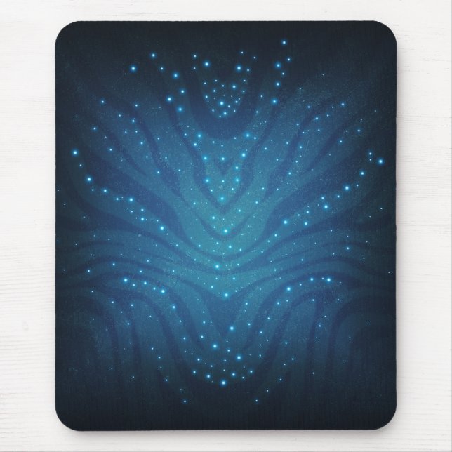 Mousepad Padrão de Pele Alienigena Azul Bioluminescente - A (Frente)