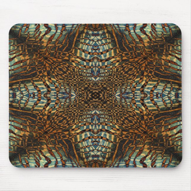 Mousepad Padrão de peles de tigre do caleidoscópio (Frente)