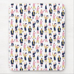 Mousepad Padrão de Pessoas de Mídia Social