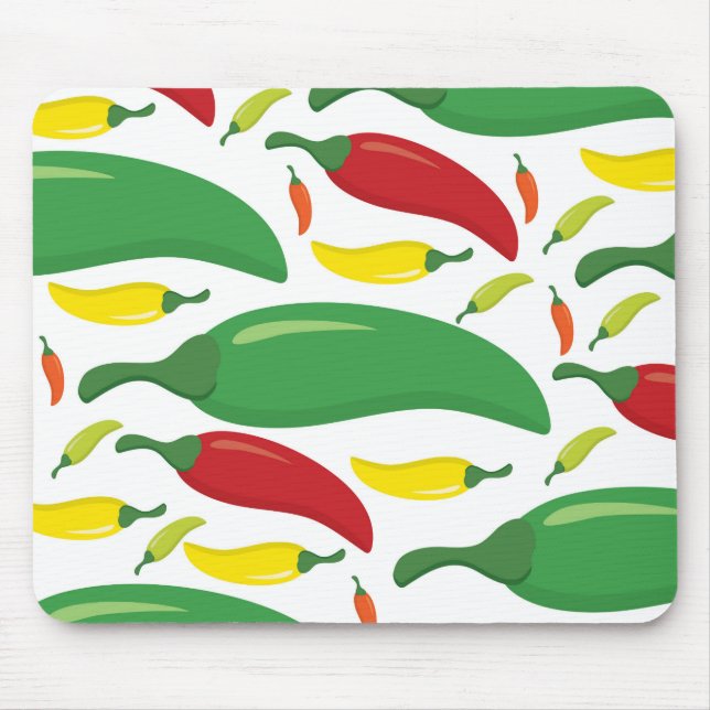 Mousepad Padrão de pimenta (Frente)