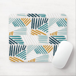 Mousepad Padrão de Pincel Geométrico Abstrato Moderno