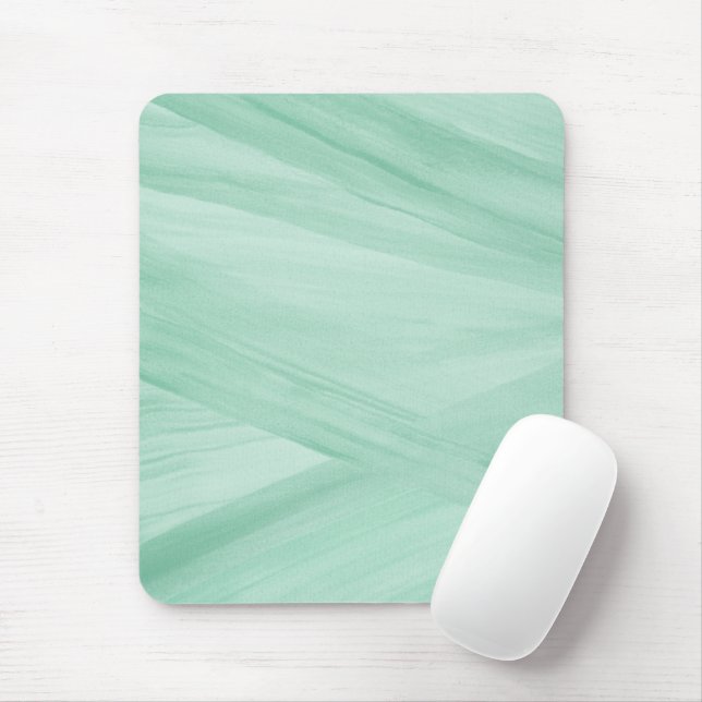 Mousepad Padrão de pinceladas das linhas verdes de Abstrato (Com mouse)