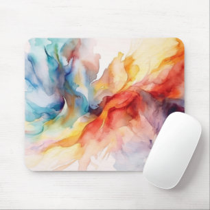 Mousepad Padrão de pintura de aquarela