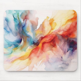 Mousepad Padrão de pintura de aquarela