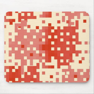 Mousepad Padrão de Pixel Vermelho e Rosa