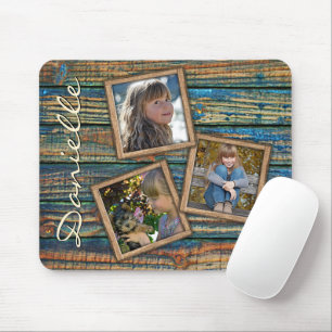 Mousepad Padrão de Planilhas de Madeira de Barn de fazenda