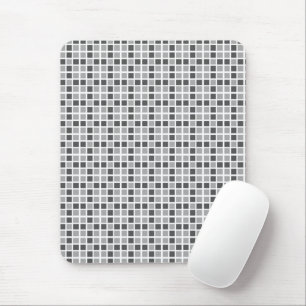 Mousepad Padrão de quadrados de cinzas