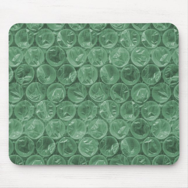 Mousepad Padrão de quebra de bolha verde (Frente)