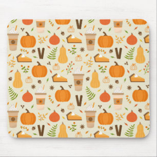 Mousepad Padrão de queda de laranja divertido