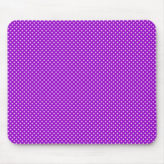 Mousepad Padrão de Rede Roxo com Branco (Frente)
