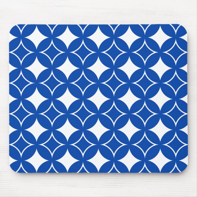 Mousepad Padrão de remessa azul e branco (Frente)