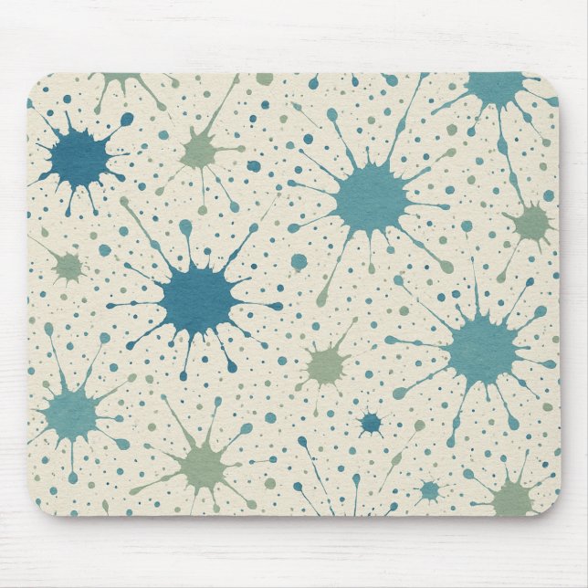 Mousepad Padrão de respingo de tinta (Frente)