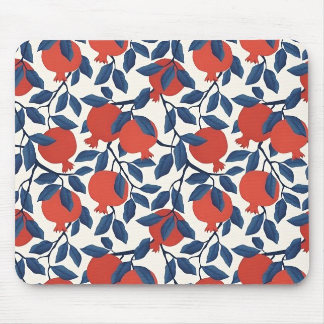 Mousepad Padrão de romã moderno (Frente)