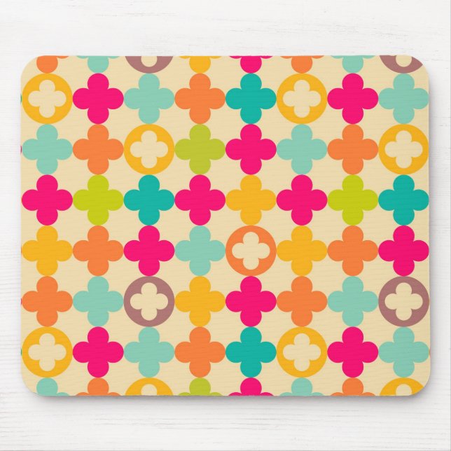 Mousepad Padrão de rosetas medievais de Vintage (Frente)