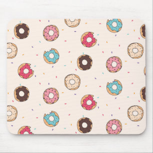 Mousepad Padrão de Rosquinha doce de açúcar