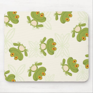Mousepad Padrão de Sapo Verde Bonito