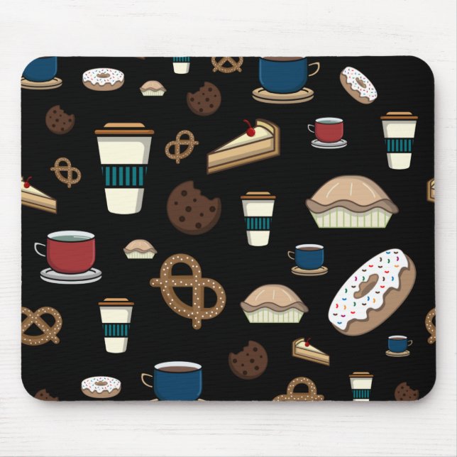 Mousepad Padrão de Snacks (Frente)