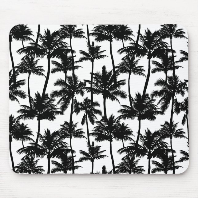 Mousepad Padrão de Sombra da Árvore Palm (Frente)