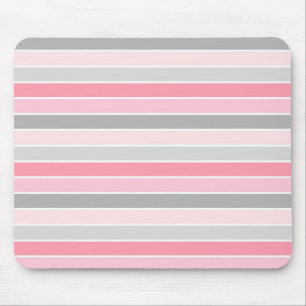 Mousepad Padrão de Stripe Rosa Na moda moderno