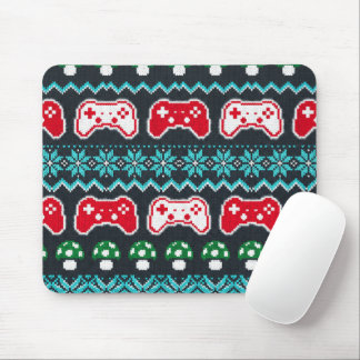 Mousepad Padrão de Suéter Feio de Natal Controle de Jogo