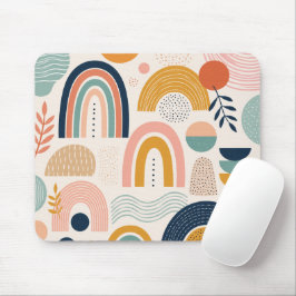 Mousepad Padrão de Superfície Abstrata Arco de Prisma Paste