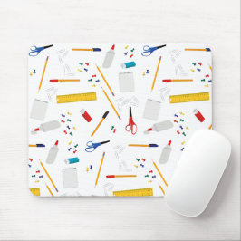 Mousepad Padrão de Suprimentos de Escritório e Artesanatos
