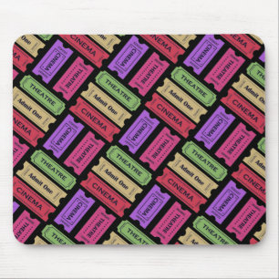 Mousepad Padrão de Talões de Bilhetes de Cinema e Teatro An