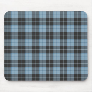 Mousepad Padrão de tartan simples em turquesa