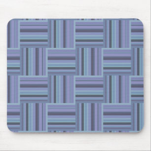 Mousepad Padrão de tecelagem de cinzas azuis