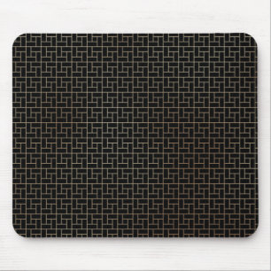 Mousepad Padrão de tecelagem Dourada do Abstrato moderno E