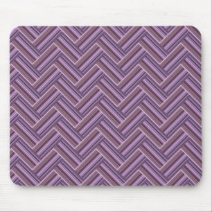Mousepad Padrão de tecelagem dupla de faixas de Mauve