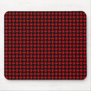 Mousepad Padrão de Tecido Preto Vermelho