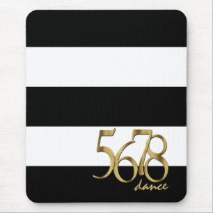 Mousepad Padrão de Tempo de Dança Moderna e Stripes