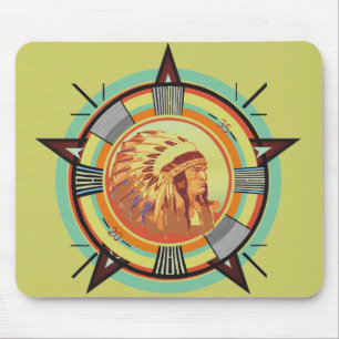 Mousepad Padrão de teste de cabeça na Índia