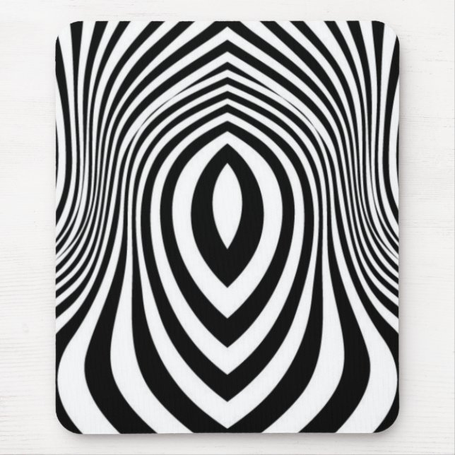 Mousepad Padrão de Textura de Impressão de Pele de Zebra (Frente)