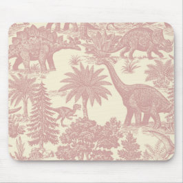 Mousepad Padrão de Toalete de Dinossauro Vintage Selva Pré-