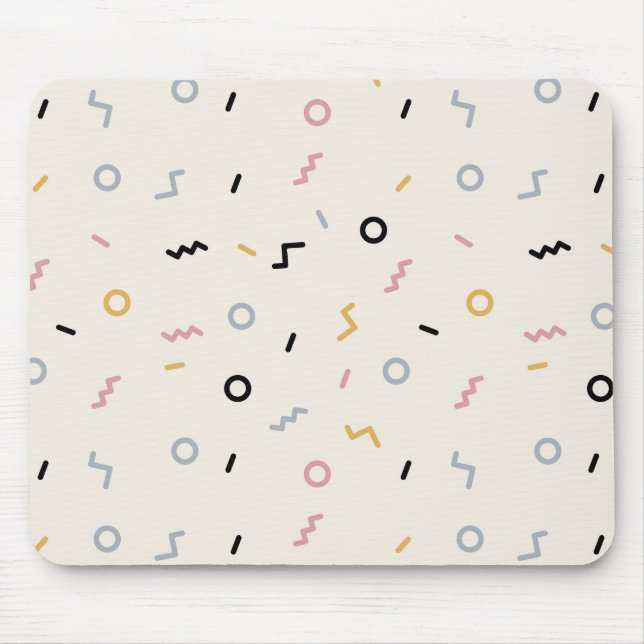 Mousepad Padrão de traço retro (Frente)