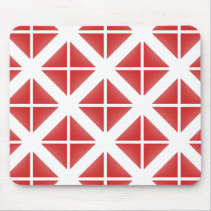 Mousepad Padrão de Triângulo da Trendy Vermelha
