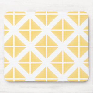 Mousepad Padrão de triângulo de tendência amarelo