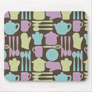 Mousepad Padrão de Utensílios de cozinha 2