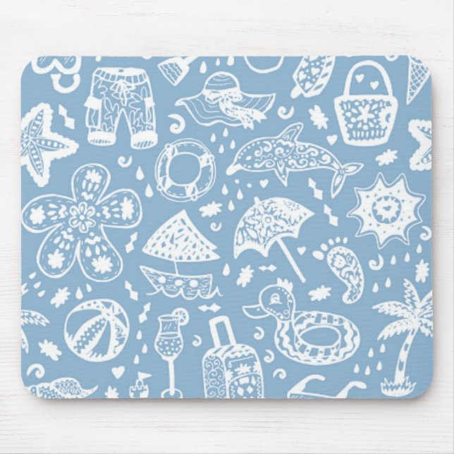 Mousepad Padrão de Verão (Frente)