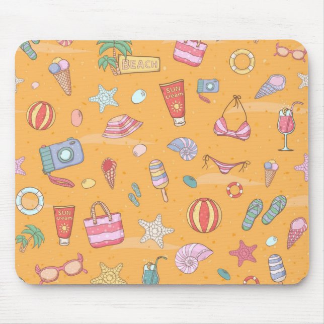 Mousepad Padrão de Verão (Frente)