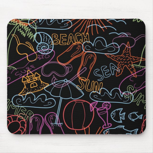 Mousepad Padrão de Verão (Frente)