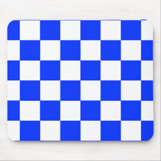 Mousepad Padrão de Verificação Branco Azul